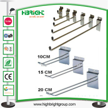 Chromed Slatwall Loop Euro Hooks for Grocery Stores